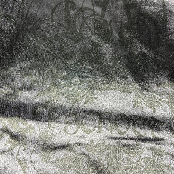 Schott Jacket Men's Extra Large Black Faded Wool Blend Full Zip Bomber Pockets - Picture 8 of 16